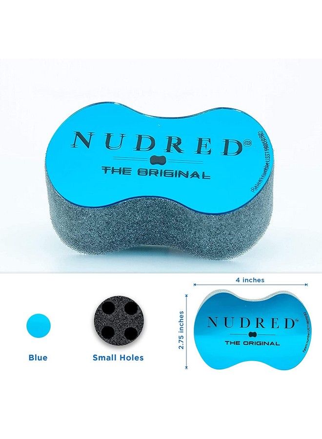 NuDred إسفنجة شعر كويل آي. تي. لصيغة تجعيد الشعر للرجال السود + تكييف الشعر لتجعيدات رطبة ومصممة (إسفنجة شعر زرقاء صغيرة فتحات صغيرة 1 أونصة مرطب شعر) - Image 5