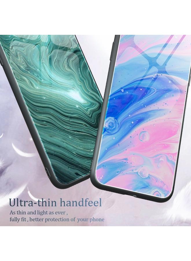 اس-توب جراب لهاتف Samsung Galaxy S24 Ultra 5G جراب هاتف زجاجي واقي بنمط رخامي - Image 3