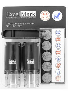 ExcelMark A17 Teacher Self-Inking Rubber Stamp Kit  - Image 1