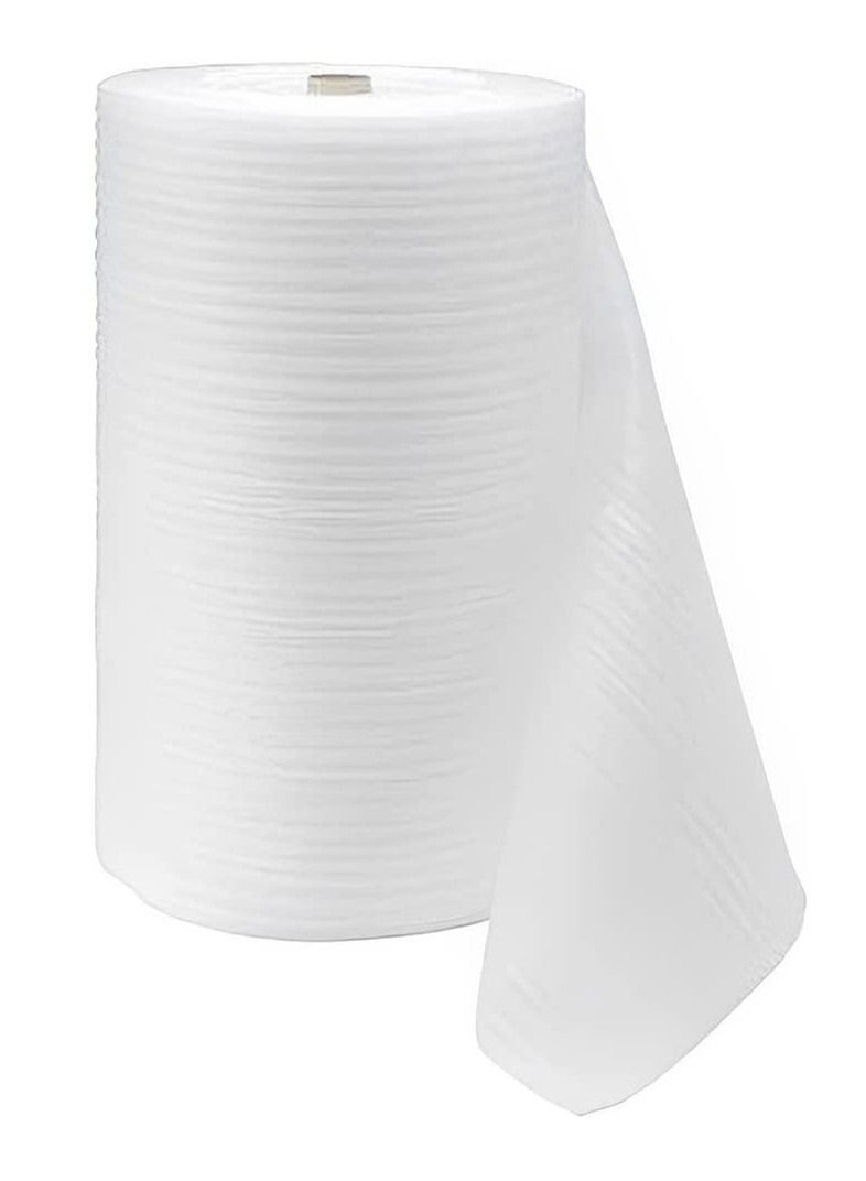 RACO Cushioning PU Foam Sheet Roll White PU Wrapping for Packing Moving and Floor Protection (2MM X 1.5M X 89M) - Image 1