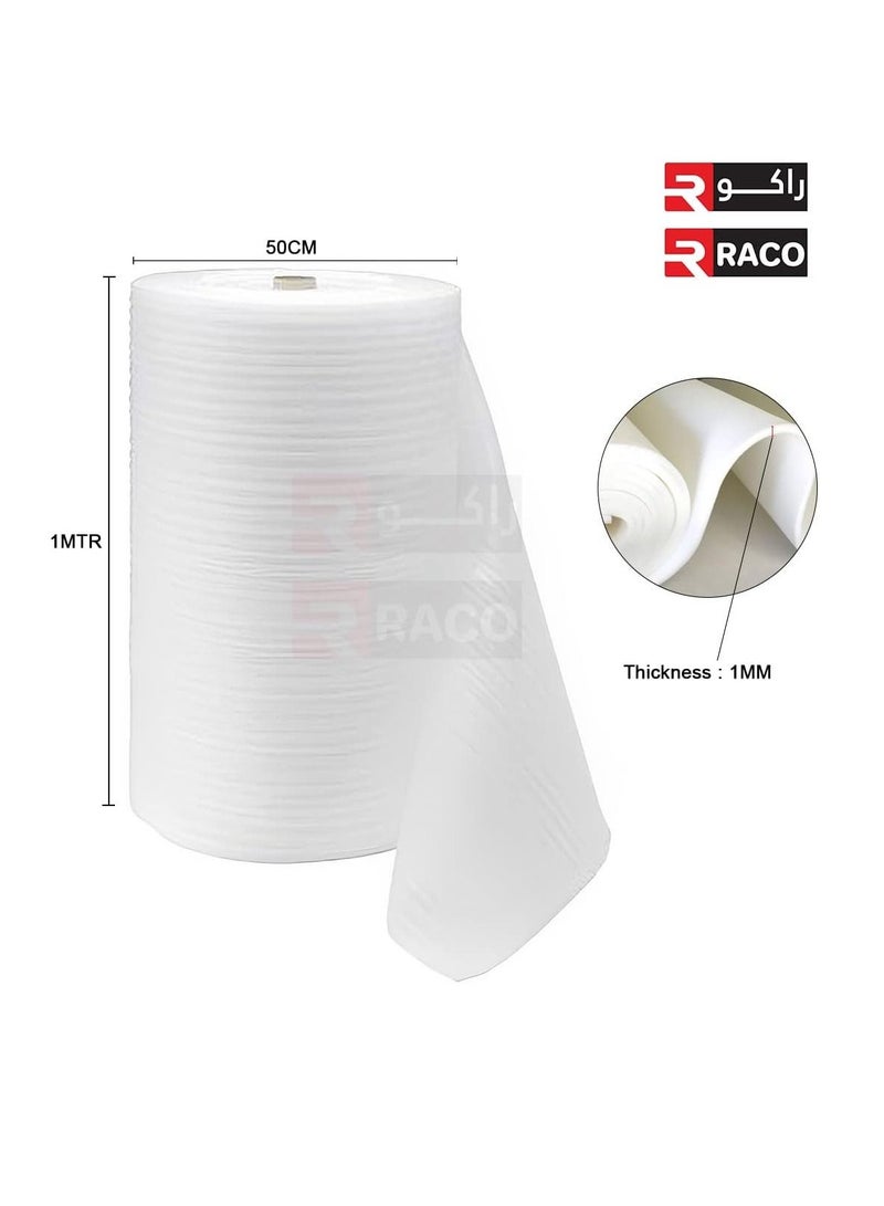 RACO Cushioning PU Foam Sheet Roll White PU Wrapping for Packing Moving and Floor Protection (2MM X 1.5M X 89M) - Image 5