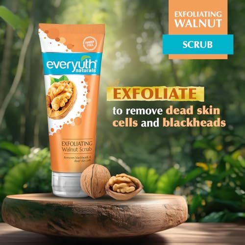 Everyuth Naturals Exfoliating Walnut Scrub, 100gm, Tube - Image 4