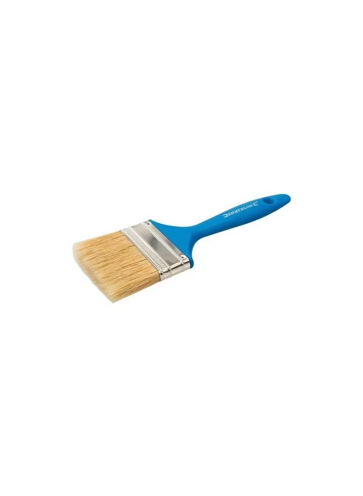 Silverline Disposable Paint Brush, Pure Bristles, 75mm - Image 1