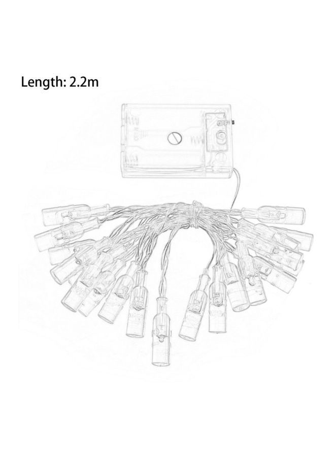 نيبمينينت شريط إضاءة LED على شكل زجاجة مشروبات أزرق/ وردي 2200ملليمتر  - Image 2