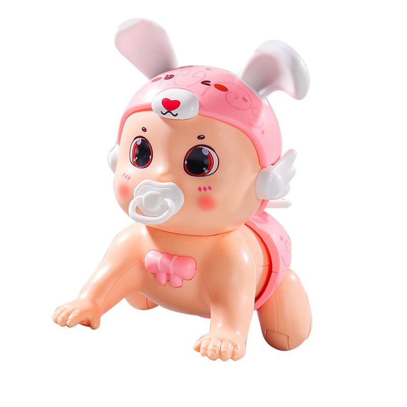 Electric Crawling Animal Toy: Safe Smooth Plastic, Button-Control, Song Record & Cognitive Development - Interactive Electric Baby Crawling Toy for Infants & Toddlers Early Learning Play - Image 3