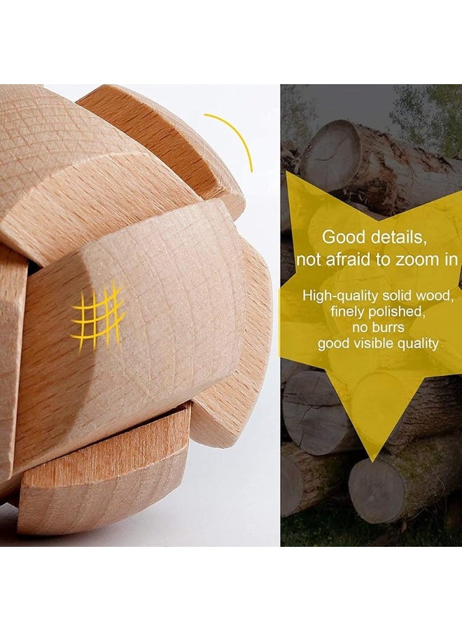 ULT-unite3D Wooden Cube Brain Teaser Puzzle - Image 3