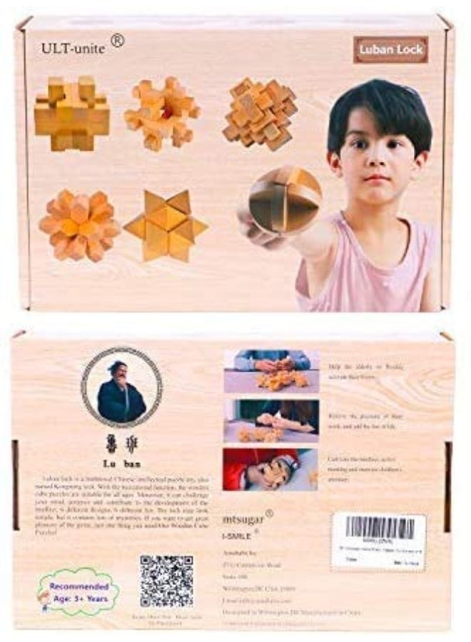 ULT-unite3D Wooden Cube Brain Teaser Puzzle - Image 5