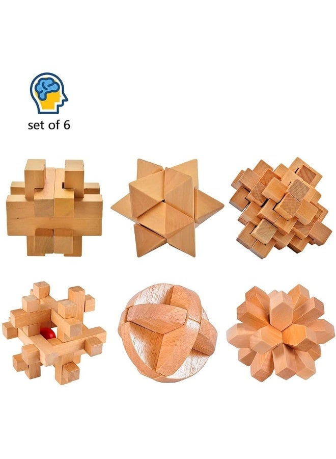 ULT-unite3D Wooden Cube Brain Teaser Puzzle - Image 4