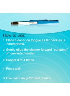 drTung's Drtung’S Stainless Steel Metal Tongue Scraper - Tongue Cleaner For Adults, Kids, Helps Freshen Breath, Easy To Use Comfort Grip Handle, Comes With Fabric Travel Pouch - 1 Pack  - Image 4