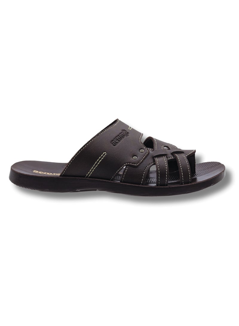 Aerosoft Men's Slippers P2810 Brown - Image 3