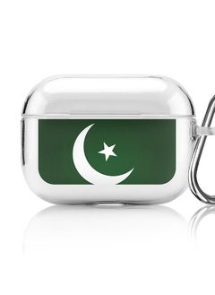 Stylizedd Classic Clear printed Case for Apple AirPods Pro 2nd Generation Thin Transparent Cover [Designed for Apple AirPods Pro 2nd Generation] - Flag of Pakistan  - Image 1