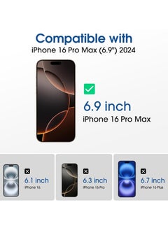 Amfilm amFilm Auto-Alignment OneTouch for iPhone 16 Pro Max [6.9''] Screen Protector + Camera Lens Protector, Tempered Glass, 30 seconds Installation, Bubble Free, Case Friendly, Anti-Scratch [2+2 Pack]  - Image 2