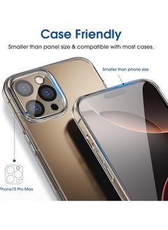 Amfilm amFilm Auto-Alignment OneTouch for iPhone 16 Pro Max [6.9''] Screen Protector + Camera Lens Protector, Tempered Glass, 30 seconds Installation, Bubble Free, Case Friendly, Anti-Scratch [2+2 Pack]  - Image 4