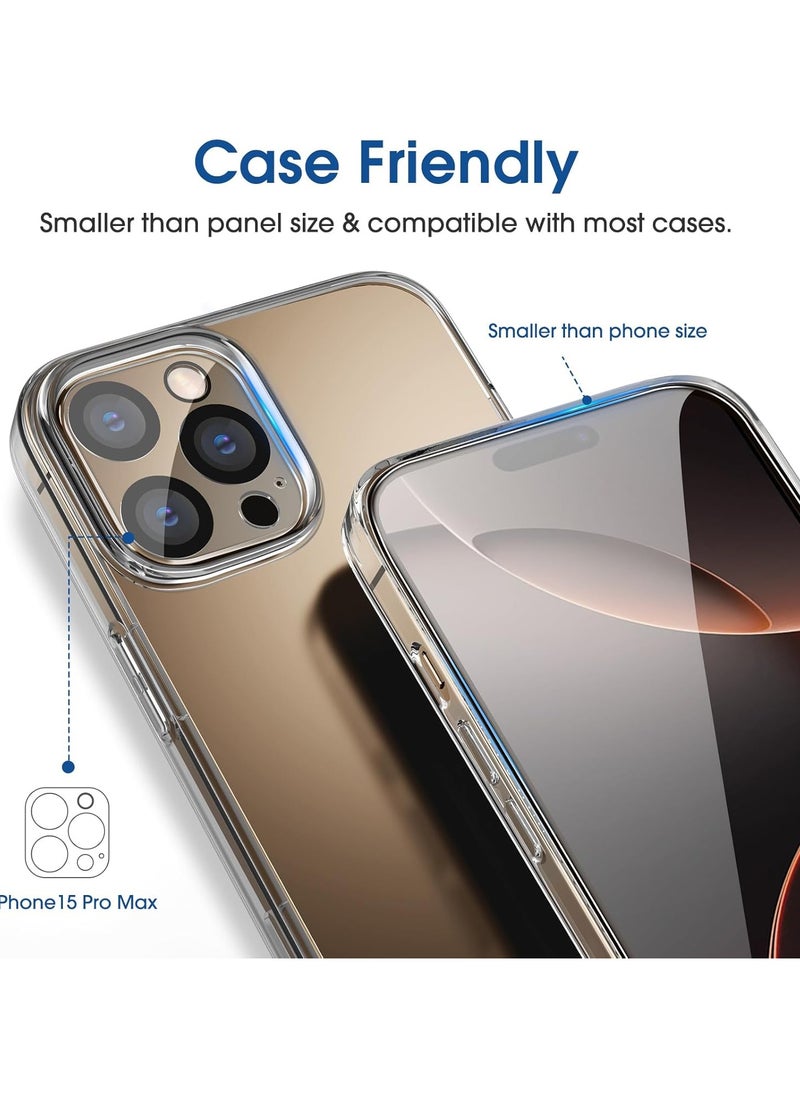 Amfilm - amFilm Auto-Alignment OneTouch for iPhone 16 Pro Max [6.9''] Screen Protector + Camera Lens Protector, Tempered Glass, 30 seconds Installation, Bubble Free, Case Friendly, Anti-Scratch [2+2 Pack] - Image 1