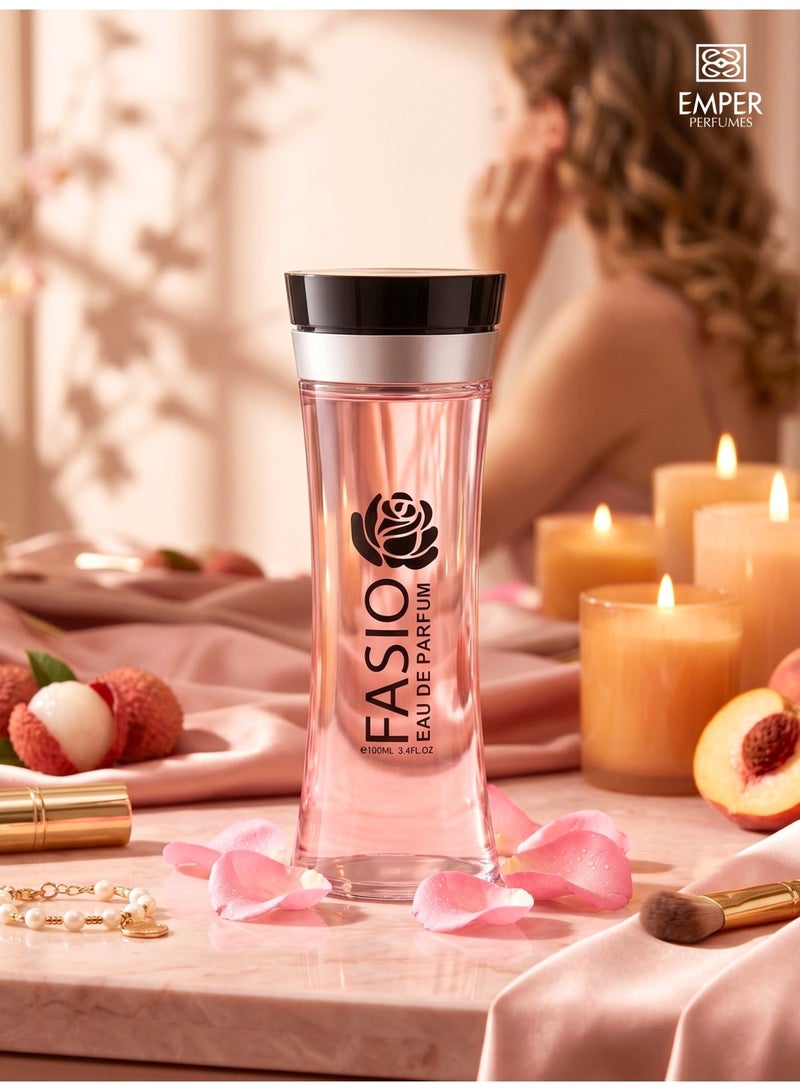 امبر فاسيو EDP عطر فاكهي زهري طويل الثبات للنساء 100 مل. - Image 4