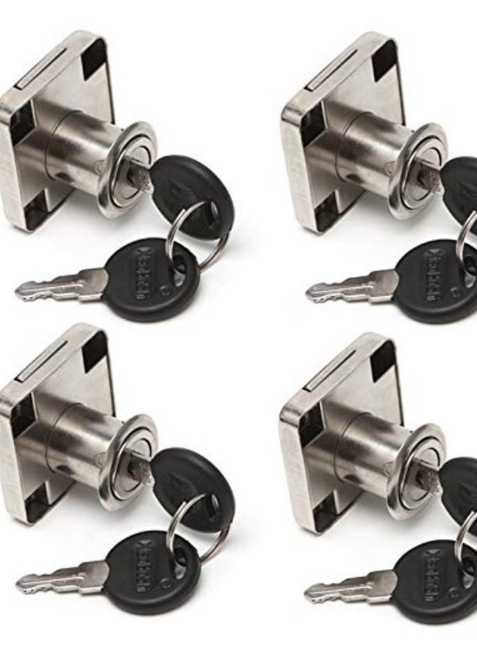 APAC 4 Pcs Cabinet Lock Key Drawer Desk Lock - Image 1
