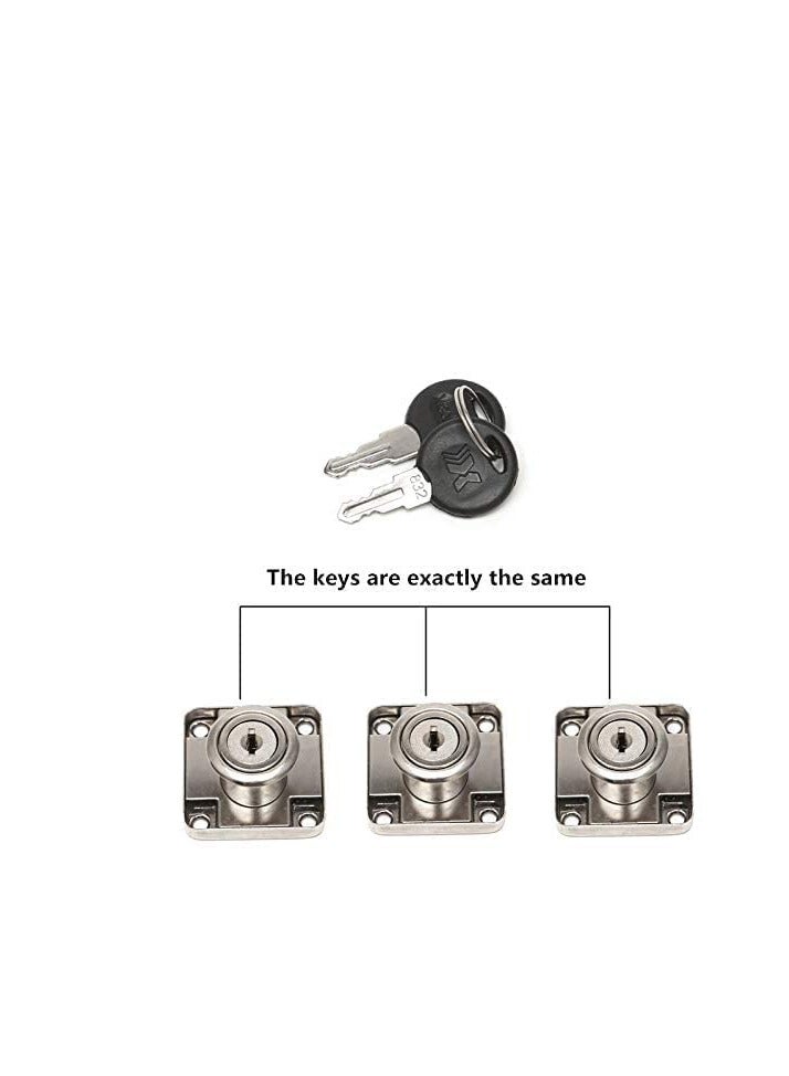 APAC 4 Pcs Cabinet Lock Key Drawer Desk Lock - Image 3