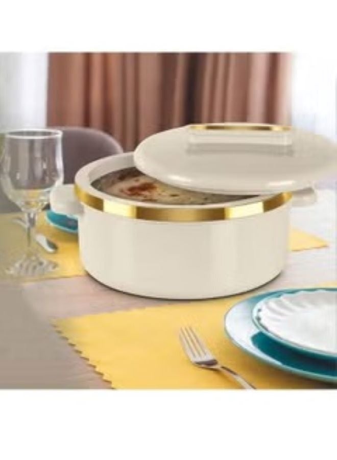 Milton Set of 3 Inner Stainless Steel Hotpot 1000 ml, 1500 ml, 2500 ml Beige/Gold - Image 4