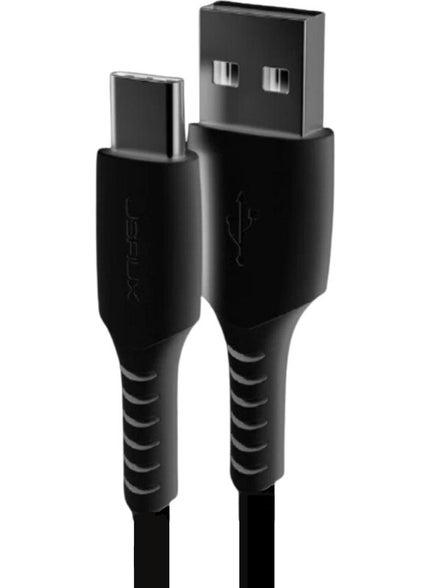 JSAUX CC0001 USB To Type-C Fast 3 Ampere Charging and 480MBPS Data Transfer Cable compatible with iPhone 15 series 1 meter black  - Image 1
