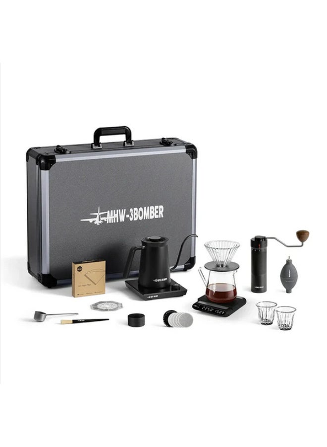 ام اتش دابيلو - ثري بومبار مجموعة حقيبة سفر تكتيكية MHW-3BOMBER B-3 - 12 قطعة في واحدة - مجموعة ماكينة قهوة - أسود - Image 1