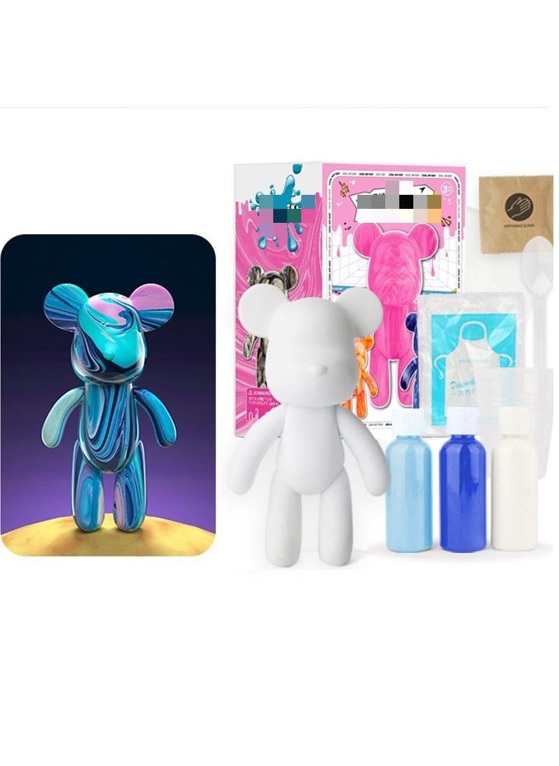 Cutie Cute DIY Painting Fluid Bear Teddy Bear Painting Kit Set 23cm  - Image 1