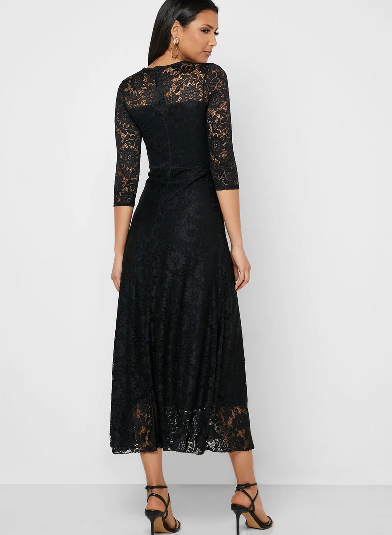 MELA LONDON Lace Skater Dress