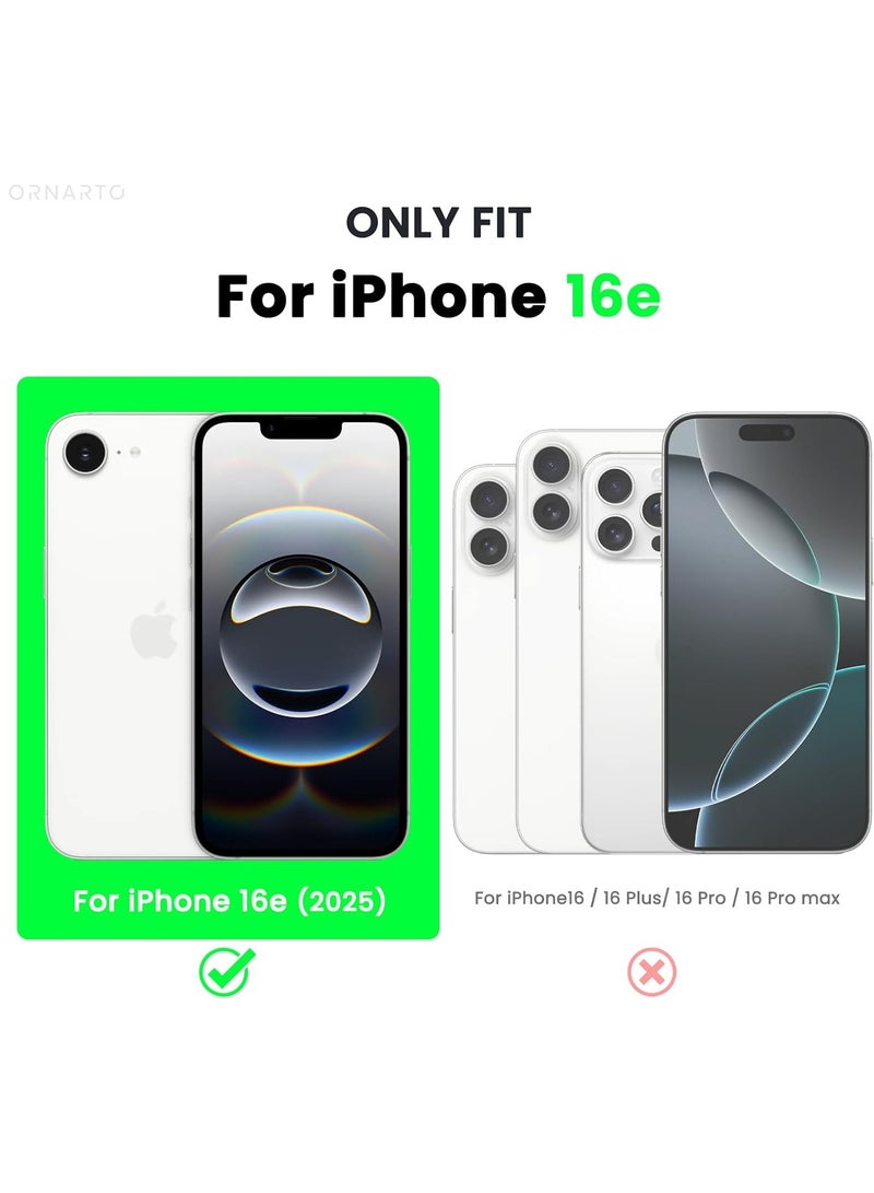 Houmt iPhone 16e 6.1-Inch Case Cover Premium Liquid Silicone Case Soft Anti-Scratch Shockproof Camera Protection Phone Cover For iPhone 16e 6.1-Inch - Image 2