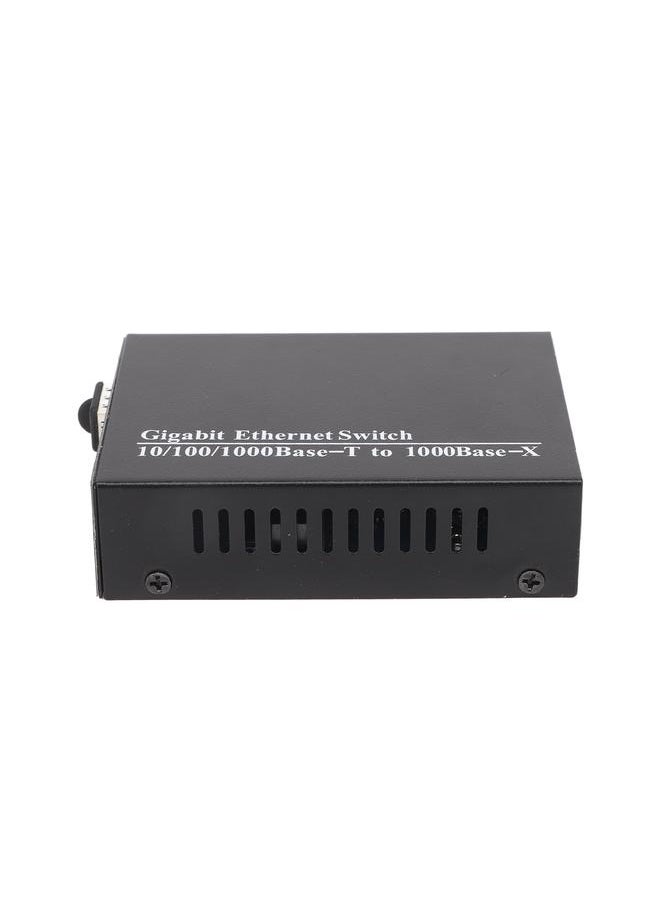 Thoraya TLG-G312 Photoelectric Converter Gigabit SFP to RJ45 Fiber Media Converter Fiber Transceiver Gigabit 1 Optical Port 2 Electrical Ports Multi-function Compatibility RJ-45 Port British Standard  - Image 5
