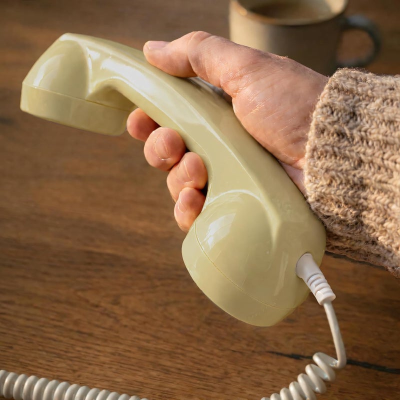 Opis Technology OPIS 60s Micro: Cellphone Retro handset/Old-Style Headset for All Cell-Phones (Cream) - Image 3