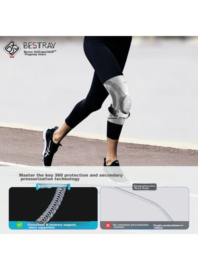 Bestray Baisirui Professional Sports Knee Brace, Basketball Knee Meniscus Protector, For Men's Running, Specialized Protection, Men's Fitness Knee Guard - Image 5