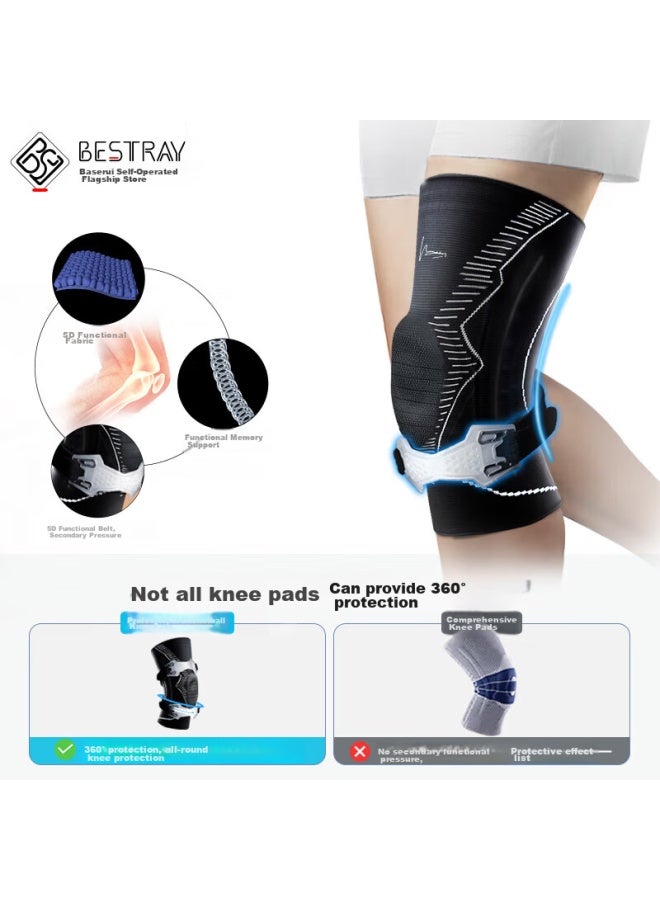 Bestray Baisirui Professional Sports Knee Brace, Basketball Knee Meniscus Protector, For Men's Running, Specialized Protection, Men's Fitness Knee Guard - Image 2