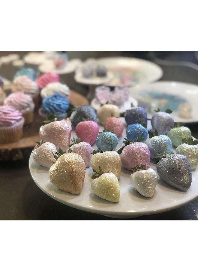 مسحوق لامع للأكل، 1.5 غرام مسحوق الخبز الزخرف كعكة الطبقة الغذائية مسحوق المعدن فلاش مسحوق التلوين الطعام الخبز، حلوى، العلكة، الشوكولاته، الحلوى، المشروبات، الكوكيز - الرمادي الداكن - Image 5