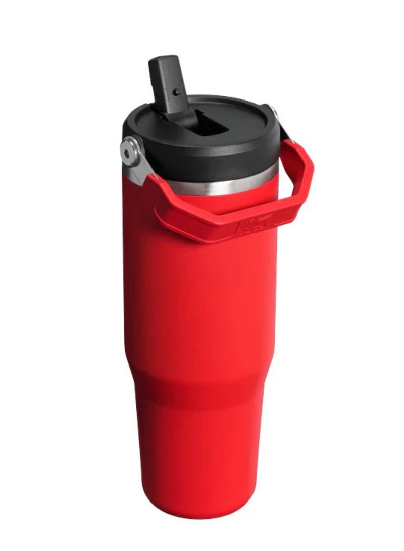 Stanley Iceflow 30oz Stainless Steel Tumbler with Flip Straw | Vacuum Insulated Leak Resistant Water Bottle | Keeps Drinks Cold 12H, Ice 48H | BPA Free Travel Mug for Home, Office & Car - Image 2