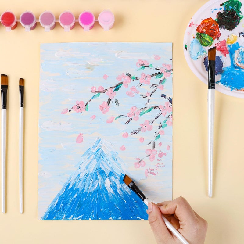 Prudiut 60 Sheets Watercolor Paper 8.5 x 11, 140 lb/300 GSM Cold Press Watercolor Paper Bulk White Water Color Paper for Kids Child Students Adults Artists Watercolor Drawing - Image 4