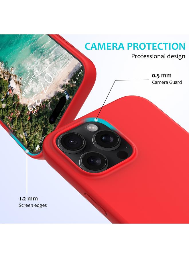 اس-توب جراب لهاتف iPhone 16 Pro، جراب سيليكون بلون سادة - Image 2