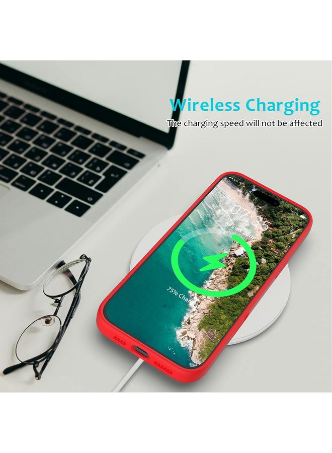 اس-توب جراب لهاتف iPhone 16 Pro، جراب سيليكون بلون سادة - Image 5