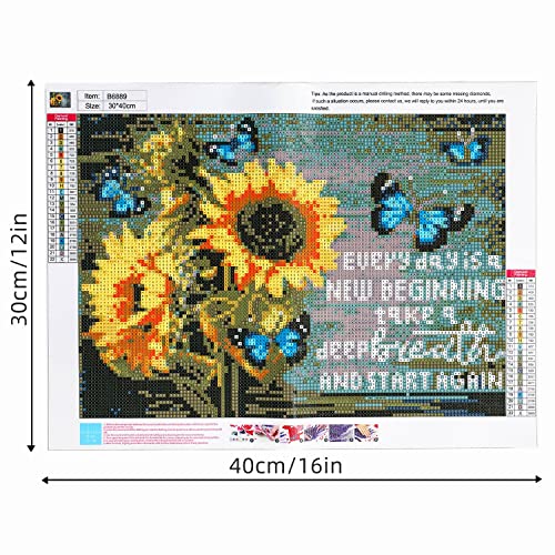 DKHDBD Diamond Painting Kits for Adults, 12x16 Inch DIY Paint by Numbers for Adults Beginner, DIY Full Drill Diamond Dots Paintings Picture Arts Craft for Home Wall Art Decor (Blue Butterfly) - Image 3