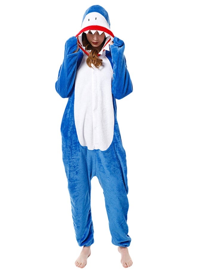 NIBEMINENT - Shark Onesie Blue - Image 1