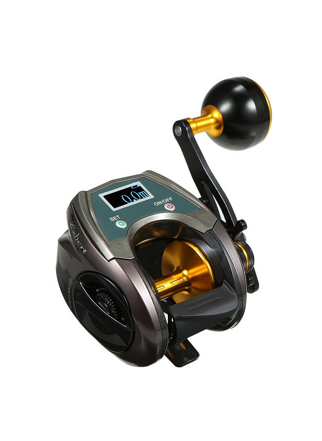 EXBERT - USB Rechargeable Carbon Fiber Baitcasting Reel 9+1BB Fishing Reel with Display High Speed 6.4: 1 Gear Ratio Magnetic Brake   System Baitcaster Reel For Right Hand - Image 1