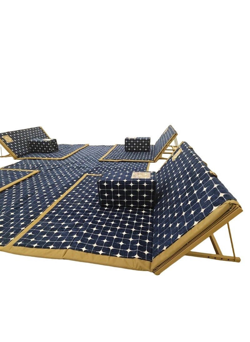 Albawadi Arabic Folding Carpet Camping Desert Carpet with Pillow Tent Floor Mat Sets - Image 4