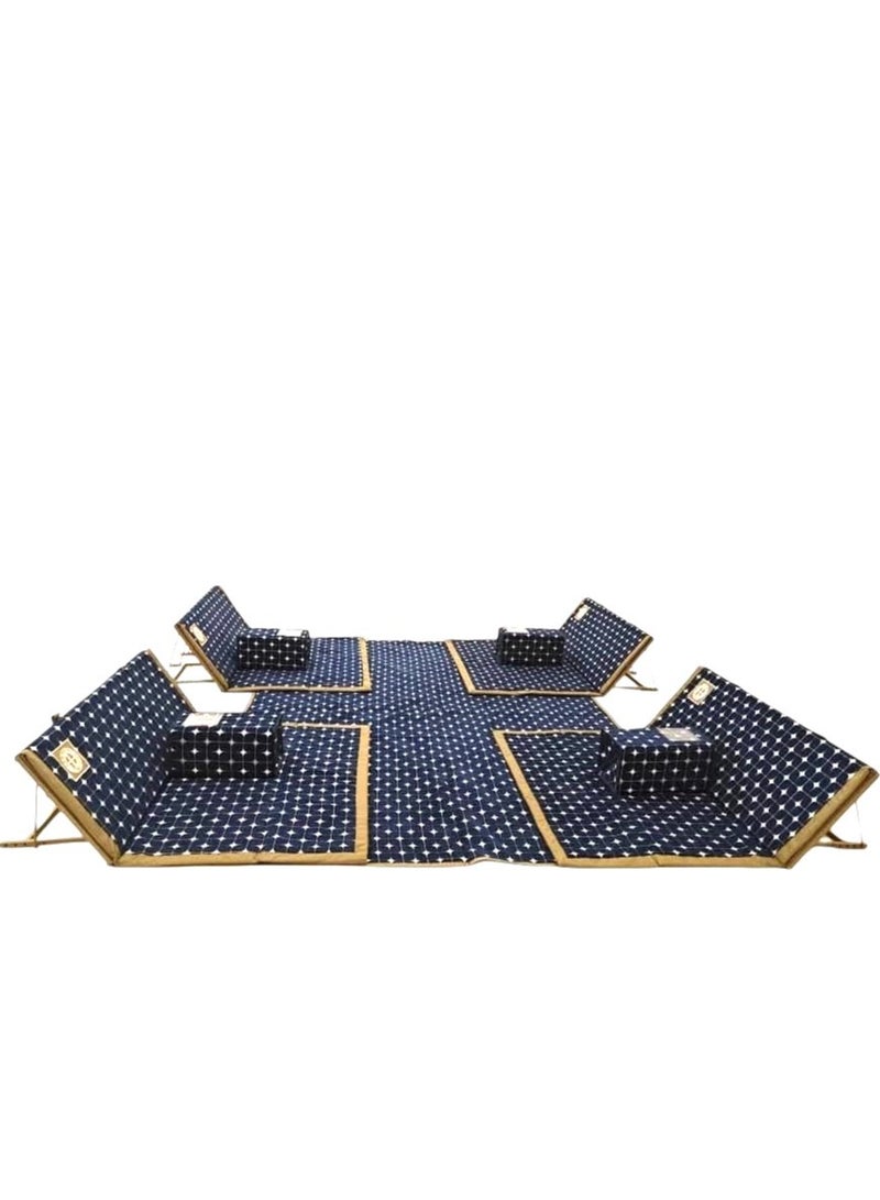 Albawadi Arabic Folding Carpet Camping Desert Carpet with Pillow Tent Floor Mat Sets - Image 2