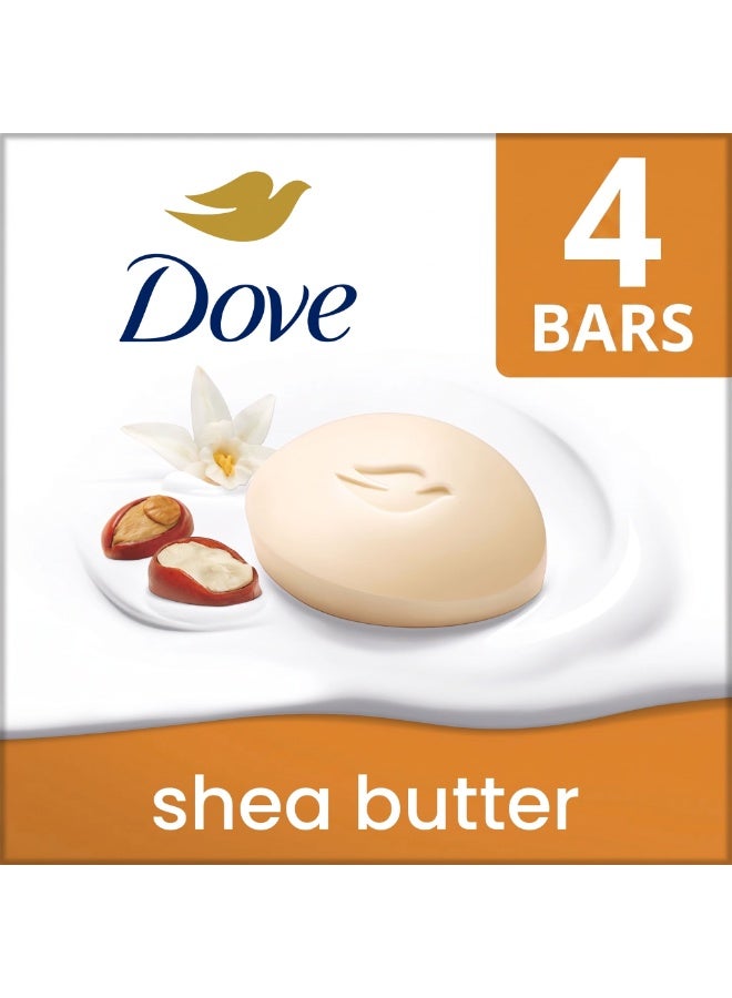 Dove Pampering Moisturizing Soap Bar Shea Butter & Warm Vanilla 90g-4PC - Image 1