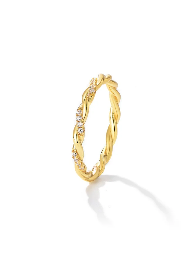 Styli  Twisted Band Ring for Women | Best Price UAE