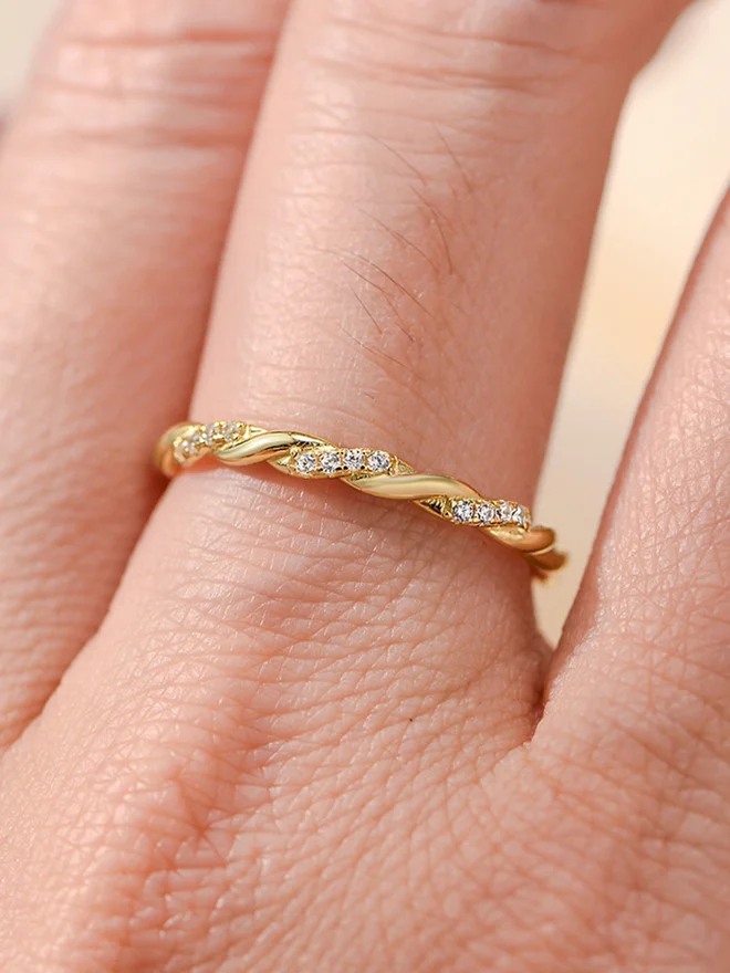 Styli  Twisted Band Ring for Women | Best Price UAE