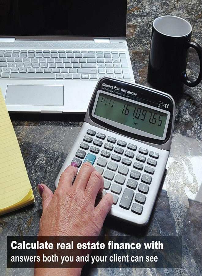 Calculated Industries 43430 Qualifier Plus IIIfx Desktop PRO Real Estate Mortgage Finance Calculator | Clearly-Labeled Keys | Buyer Pre-Qualifying | Payments, Amortizations, ARMs, Combos, FHA/VA, More - Image 2