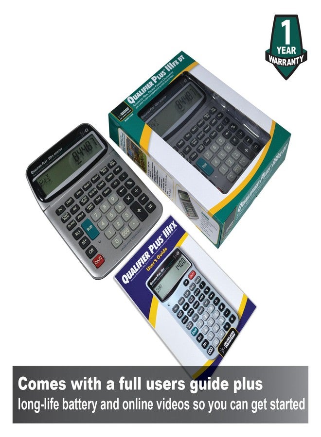 Calculated Industries 43430 Qualifier Plus IIIfx Desktop PRO Real Estate Mortgage Finance Calculator | Clearly-Labeled Keys | Buyer Pre-Qualifying | Payments, Amortizations, ARMs, Combos, FHA/VA, More - Image 5