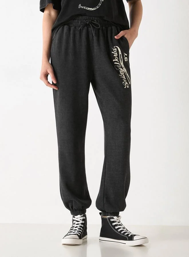 SP Characters SmileyWorld Print Joggers with Pockets and Drawstring Closure