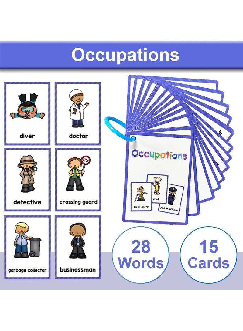 Children learning English word cards kindergarten teachers early education teaching aids vocabulary classroom supplies - Image 1