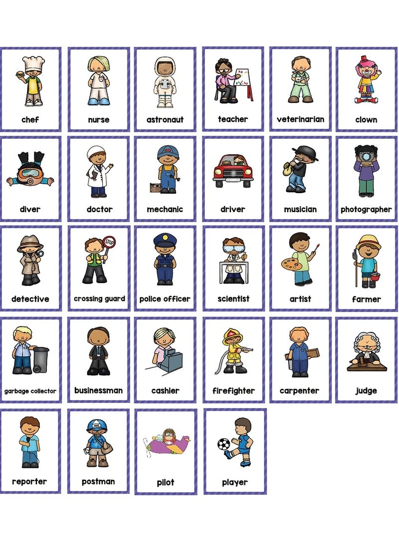 Children learning English word cards kindergarten teachers early education teaching aids vocabulary classroom supplies - Image 2