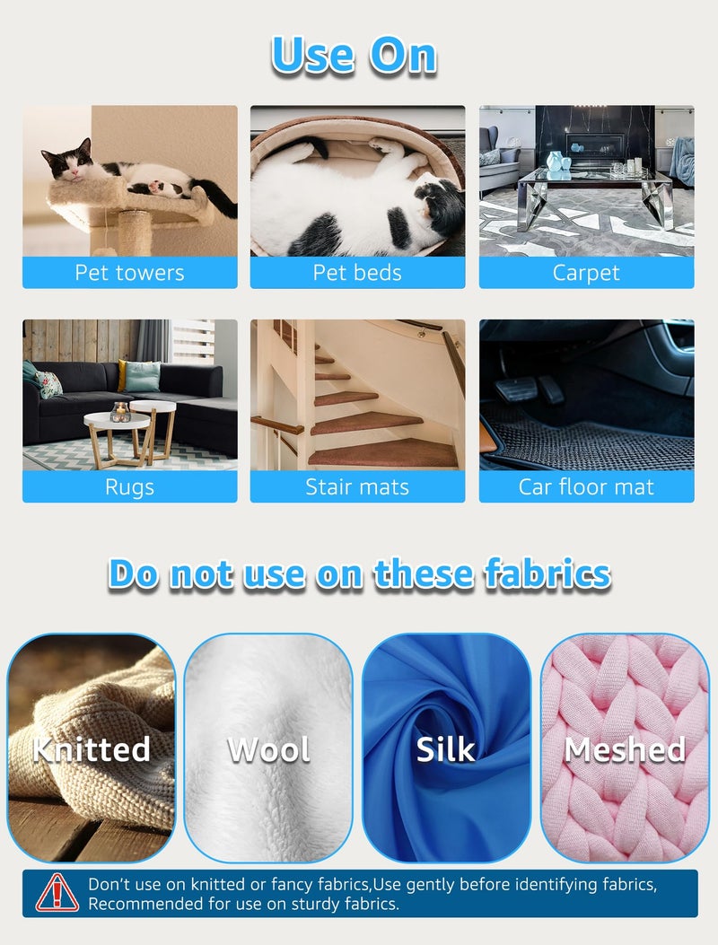 1 PCS Pet Hair Removal Tool - Lint Remover, Carpet Scraper & Shaver for Carpets - Dog & Cat Hair Remover with Carpet Rake for Car,Rugs,Couch,Furniture - Fur Cleaner Tool - Image 2